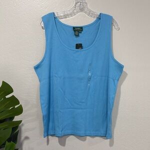NWT Lauren Ralph Lauren Light Blue Tank Top 3X